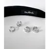 Brincos de pressão com padrão de diamante para mulheres, moda europeia e americana, design de luxo leve de alta qualidade, brincos estilosos e versáteis de zircônia estrela