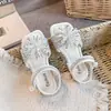 Sandalias para Niñas 2026 Verano Nuevo Estilo Fuegos Artificiales Velcro Moda Iluminación Zapatos para Niños Transpirables Cómodas Antideslizantes