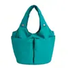 Nova Bolsa Tote Acolchoada de Algodão para Mulheres, Bolsa de Mão Versátil de Grande Capacidade para Outono e Inverno, Bolsa de Ombro Plissada Feminina para o Dia a Dia