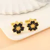 AliExpress Transfronteiriço Novos Botões de Punho Florais Criativos Simples Camisa Social Punho Moda Manga de Camisa Francesa Unhas