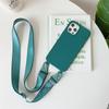 Funda de silicona para iPhone 15 Pro, funda protectora con cordón ajustable para Samsung S24
