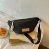 Bolso de pecho para mujer japonés y coreano, bolsa de ciclismo ligera impermeable de nailon, bolso de hombro casual para exteriores para teléfono, monedero, riñonera de moda