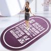 Colchoneta insonorizada para saltar la cuerda, colchoneta amortiguadora, colchoneta de yoga grande, colchoneta deportiva de interior gruesa, antideslizante, para fitness en casa, silenciosa