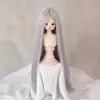 BJD/SD346 Ye Luoli Peruca para Boneca Conjunto para Boneca Acessórios de Cabelo de Reposição Franja Longa Cabelo Longo Liso Multicor