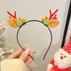Novos Acessórios de Cabelo de Natal 2024 Aro de Cabelo Aro de Cabelo de Rena Feminino Acessórios Fofos