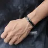 Pulseira Cruzada Europeia e Americana de Aço Titânio Moda Casal Masculina e Feminina Magnética Destacável Pulseira de Tendência Personalizada com Sensação Avançada