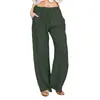 Ropa de mujer transfronteriza 2026 nuevo estilo europeo y americano Amazon eBay talla grande holgada algodón y lino casual pantalones largos para mujer