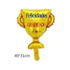 Balões de Formatura Desenho Animado Transfronteiriço Balões de Folha de Alumínio Decoração de Cerimônia de Formatura do Jardim de Infância Montagem de Festa Troféu