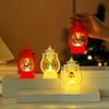 Nueva luz LED de Navidad portátil pequeña que emite luz lámpara de aceite luz nocturna Linterna Navidad pequeño regalo para niños regalo decoración