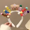 Linda Nueva Diadema de Dibujos Animados para Mujer, Diadema de Felpa para Lavarse la Cara y Aplicarse Mascarilla Facial, Accesorio para el Cabello Antideslizante