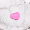 Aleación letras inglesas coloridas pintura corazón de durazno aleación corazón de durazno amor aretes aretes colgante accesorios de joyería DIY