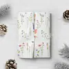 Papel de Presente Floral Pequeno com Laço de Papel Sydney, Baixa Saturação Gradiente, Papel Copiador, Embalagem de Presente Forrada com Papel de Seda, Impressão