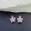Pingente Casual Banhado a Ouro Estrela de Cinco Pontas com Zircônia de 10mm Pingente DIY Colar Pulseira Brincos Brincos e Outros Acessórios de Joia