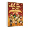 Caixa Surpresa Musical da Broadway 2025 Calendário Contagem Regressiva de 24 Dias Logo Personagem Musical Caixa de Presente Colecionável