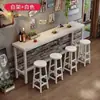 Mesa de jantar mesa e cadeiras de parede conjunto mesa de parede lateral da janela mesa de bar loja de chá com leite loja de conveniência lanchonete mesa longa