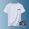 Camiseta de verano de secado rápido para hombre, de media manga, holgada, fresca, transpirable, para fitness, running, talla grande, elástica, de secado rápido, ropa deportiva de manga corta
