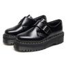 Botas de Cano Baixo com Solado Grosso e Fivela Estilo Britânico Casuais Sapatos Pequenos de Couro Versáteis para Estudantes Aumentam a Altura e Emagrecem Botas Curtas para Mulheres 5cm