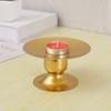 Ins Nórdico Vintage Hierro Aromaterapia Pequeño Candelero Adornos Dorado Negro Soporte para Velas Base Bandeja para Buda