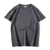 Camiseta de Manga Corta con Cuello Redondo de Color Sólido, Elástica en Cuatro Direcciones, Modelo Nuevo de Gama Alta, 220g, Paquete de 50, para Hombre, Diseño Simple con Estampado de Transferencia Térmica Antibacteriano y Tacto Frío