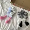 Dibujo Animado Lindo Mickey Flor Punto de Ola Trasero Colon Anillo para el Cabello Pelo Cabeza de Bola Corazón de Chica Japonesa Cuerda para el Cabello Flor Accesorios para el Cabello