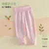 Pantalones de Protección para la Barriga de Bebé Recién Nacido Anji Little Duck Clase A Cuatro Estaciones Pijama de Cintura Alta para Bebé Pantalones de Casa Sin Costuras para Bebé