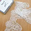 Renda de cordão de algodão solúvel em água para bainha de saia, roupas brancas, acessórios de vestido de noiva, fornecimento direto da fábrica, renda de rede
