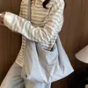 Bolso bandolera de nailon ligero y de gran capacidad estilo japonés simple para mujer, nuevo modelo 2026, adecuado para ir al trabajo, bolso de mano, bolso grande