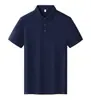 Camisas Polo de Verão, Camisetas Personalizadas, Roupas de Trabalho em Algodão Ice Silk, Logo Bordado, Roupas de Trabalho Corporativas com Gola e Manga Curta, Feito Sob Medida
