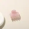 Nuevo Clip de Garra Pequeña de Cuatro Dientes de Color Gelatina de Fruta Dulce para Mujer Simple en la Parte Posterior de la Cabeza Half-Up Clip de Tiburón Accesorios para el Cabello