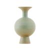 Vaso de Cerâmica Antigo Chinês Shumen Decoração Zen para Entrada de Sala de Estar Arranjo de Flores Simuladas Sensação de Luxo Leve e de Alta Qualidade