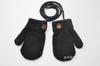 Guantes de invierno para niños de 1 a 2 años, cálidos y gruesos, con forro polar, bonitos y pequeños, de lana con patrón bordado.