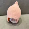 Chapéu de Tricô Estilo Coreano Transfronteiriço com PomPom de Gato, Chapéu com Proteção para Orelhas de Pelo de Raposa, Chapéu de Outono Cartoon Prova de Frio e Quente para Uso Externo