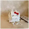 Mochila Gatito Trendy Estilo Coreano 2026 para Niñas, Bolso de Mano de Alto Valor con Tapa Abatible para Salidas Infantiles