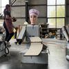 Cortador de Fideos Eléctrico Robot Comercial Automático, Máquina de Fideos de Escritorio con Acero Inoxidable Engrosado, Comercial de Alta Eficiencia