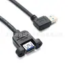 Cabo de Dados USB3.0 Am para USB Bm Curvo Direito com Fixação por Parafuso Cabo de Extensão Adaptador de Conexão para Pequenos Eletrodomésticos
