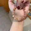 Pulseira de Cristal Moonlight Pedra do Sol Natural Joia de Alta Qualidade Pulseira Popular no Xiaohongshu Atacado Estilo Fresco e Doce