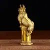 Adorno de bestia de latón repelente al agua, pilar de dragón, decoración de entrada, regalo para sala de estar o inauguración de tienda, artesanía decorativa