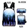 Amazon Transfronterizo Nuevo Mochila con Patrón de Danza de Sombras Mochila Reductora de Carga Set Bolso de Hombro Estuche para Lápices