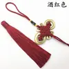6 nudos con borla 8 placas lazo rico semiacabado DIY material para joyería de nudos hechos a mano accesorios para colgar en el coche