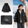 Balabala Roupas Infantis Jaquetas de Penas Infantis Meninos e Meninas Novas Roupas de Inverno Com Capuz Bebê Crianças Maiores Tops Infantis