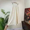 Pantalones de pierna ancha con jacquard de estilo chino nuevo Zhi Li 2026 Verano Nuevo Estilo Nacional Pantalones elásticos de cintura drapeados