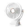 Ventilador de clip USB recargable ventilador de clip portátil batería de litio de gran capacidad lámpara de escritorio para dormitorio de estudiante ventilador pequeño al por mayor