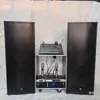 Conjunto de Áudio para Mestre de Cerimônias de Casamento Alta Potência Duplo 15 polegadas Grande Escala ao Ar Livre Performance Karaokê Equipamento de Caixa de Som