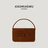 Moda Outono Inverno Bolsa Quadrada Pequena Cor Sólida Feminina Estilo Novo Coreano Versátil Botão Retro Aba Bolsa de Mão Camurça Para o Trabalho