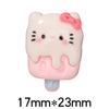 Carto cão gato animal sorvete picolé comida jogar resina jóias acessórios creme gel grampo de cabelo material artesanal atacado