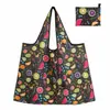 Bolsa de Compras Plegable con Estampado de Leopardo Personalizada, Nueva Bolsa Ecológica de Almacenamiento Transfronteriza, Bolsa Tote de Gran Capacidad para Supermercado
