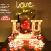 Vela de gel corazón de aniversario velas románticas accesorios para cena de aniversario decoración para confesión de cumpleaños
