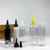 Spot 100ml 120ml 150ml botella de punta fina botella de plástico PET botella gotero tinta sub-embotellada