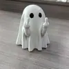 Nuevos Adornos de Fantasma Lindos de Halloween Transfronterizos Creativos Picky Ghost con Dedos Medios Decoraciones para el Hogar y el Jardín