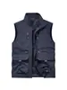 Chaleco para Hombre de Bolsillos Múltiples para Exteriores de Secado Rápido Nuevo Primavera y Otoño Casual Transpirable Delgado Chaleco de Pesca Gilet
